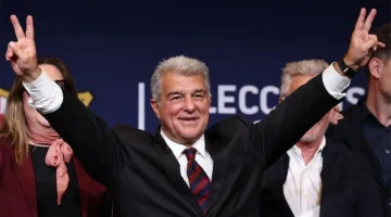 رسالة غامضة من لابورتا إلى جماهير برشلونة عقب فوزه برئاسة النادي الكتالوني